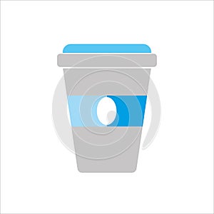 paper cup coffee icon vector illustration